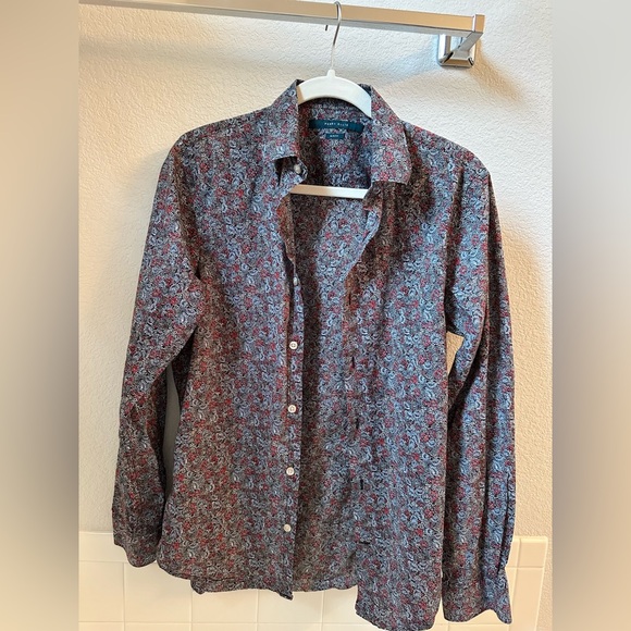 Perry Ellis Floral Dress Shirt - Picture 1 of 1